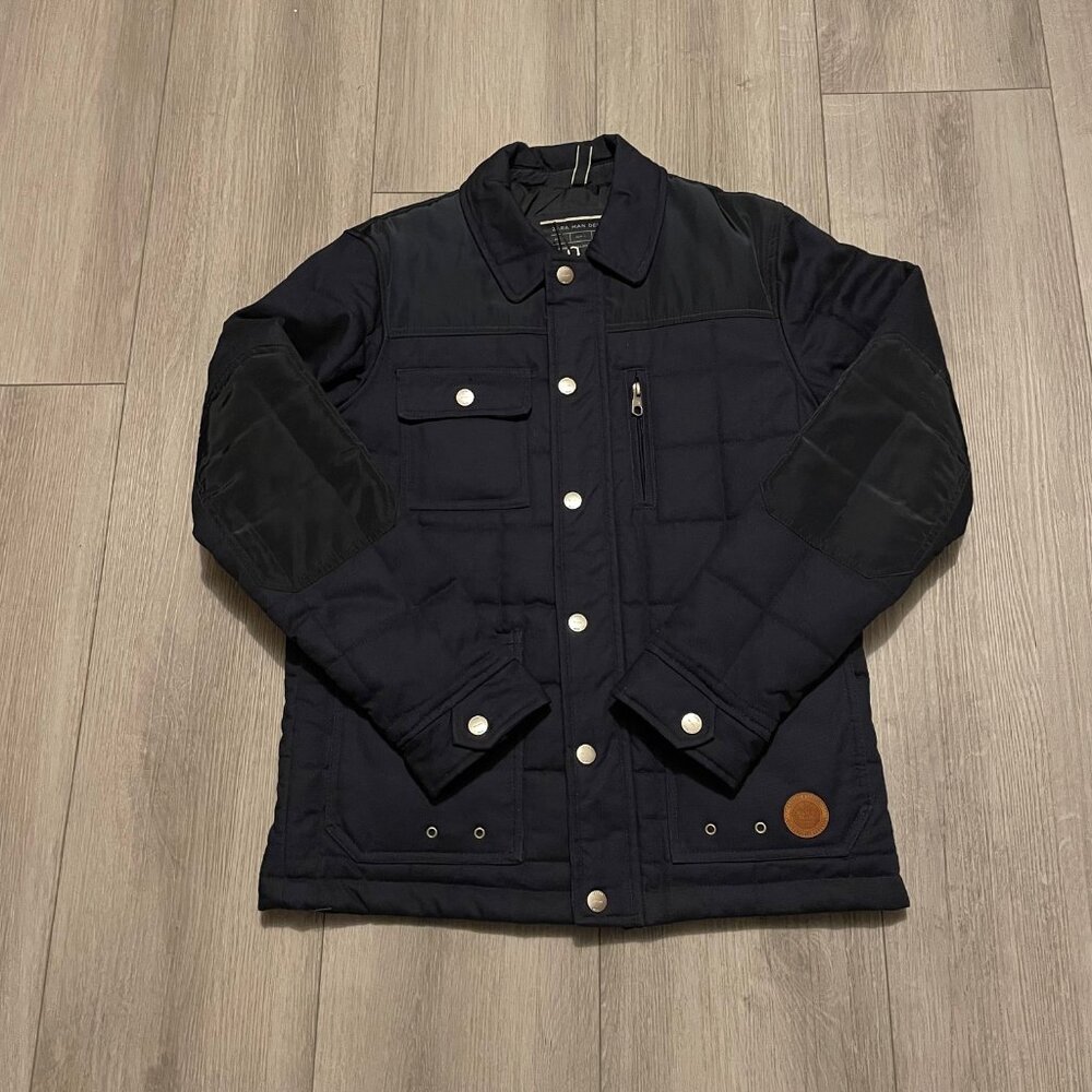 Zara Men's Cotton/Nylon Chore Coat Size Medium Navy